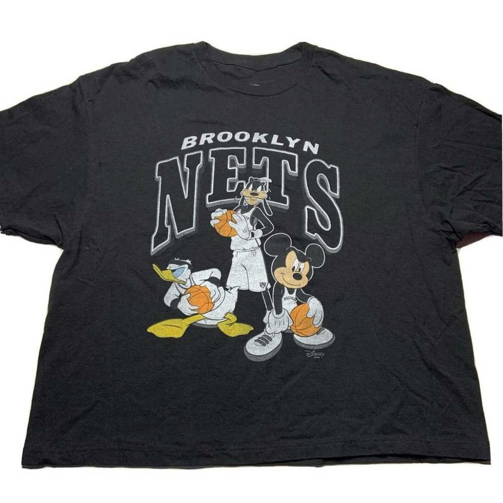 Junk Food Brooklyn Nets Looney Tunes Graphic Ts Boxy shirt 90s